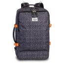 BestWay Příruční zavazadlo - palubní batoh 40252-1714 CABIN PRO PRINTS tmavě šedý se vzorkem