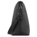 Malá dámská kožená kabelka Bugatti Shoulder Bag 49480101 černá - boční pohled