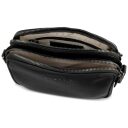 Dámská kožená kabelka Bugatti Small Shoulder Bag 49480201 černá - otevřená