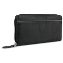 Elegantní dámská kožená peněženka RFID Bugatti Banda Zip Ladies Long Wallet 49133601 černá