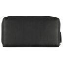 Dámská kožená peněženka RFID Bugatti Banda Zip Ladies Long Wallet 49133601 černá - zadní strana