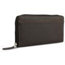 Elegantní dámská kožená peněženka RFID Bugatti Banda Zip Ladies Long Wallet 49133602 hnědá