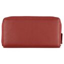 Dámská kožená peněženka RFID Bugatti Banda Zip Ladies Long Wallet 49133616 červená - zadní strana