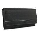 Bugatti Banda Ladies Wallet 49133501 Elegantní dámská kožená peněženka s klopou černá