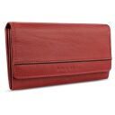 Bugatti Banda Ladies Wallet 49133516 Elegantní dámská kožená peněženka s klopou červená