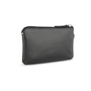 Bugatti Super Slim Key Case - kožená klíčenka / pouzdro na klíče RFID 49190601 černé zadní strana
