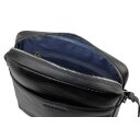 Bugatti Pánská kožená taška přes rameno - crossbody Comet 49220901 černá - otevřený zip