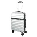 Palubní cestovní kufr Corium S 49710043 stříbrný