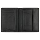 Pánská kožená peněženka RFID Bugatti Banda COIN WALLET COMBI STYLE WITH FLAP 49133101 černá - vnitřní uspořádání