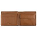 Malá pánská kožená peněženka RFID Bugatti Banda Small Wallet 49133007 koňaková - otevřená