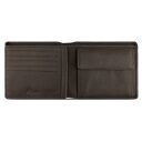Pánská kožená peněženka RFID Bugatti Bomba Combi Wallet 49135302 hnědá - otevřená