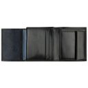 Pánská kožená peněženka RFID Bugatti Nobile Small Vertical Wallet With Flap 49125301 černá - otevřená