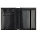 Bugatti Nobile Vertical Wallet With Flap Pánská kožená peněženka RFID 49125501 černá - otevřená