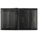 Pánská kožená RFID peněženka Bugatti Nome Vertical Wallet With Flap 49160001 černá - otevřená