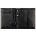 Pánská kožená RFID peněženka Bugatti Nome Vertical Wallet With Flap 49160801 černá - otevřená