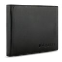 Pánská kožená peněženka Bugatti Super Slim Wallet With Flap RFID 49190201 černá - pření strana