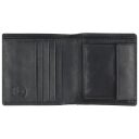 Bugatti Pánská kožená peněženka Woven 49611101 černá vnitřní uspořádání