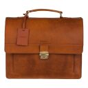 Kožená pracovní taška na notebook 15,6" Scott 9006378.22.24 koňaková