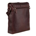 BURKELY Kožená taška messenger Antique Avery  8007918.56.20 hnědá