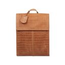 BURKELY designový batoh s motivem croco kůže ICON IVY 1000179.29 koňakový přední strana