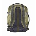 CabinZero Palubní batoh Military Green 28L cz191403 zelený - polstrovaná záda a ramenní popruhy