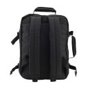 Palubní batoh 40x30x20 cm CabinZero Classic 28L Absolute Black 081201 černý zadní strana batohu