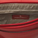 Castelijn & Beerens Babette Nappa Crossbody Dámská kožená kabelka s klopou 219650 červená