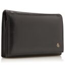  Luxusní dámská kožená peněženka s klopou Castelijn & Beerens 442121 ZW černá - pohled ze strany