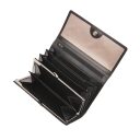 Castelijn & Beerens Dámská kožená peněženka RFID Donna 452402 ZW černá vnitřní uspořádání