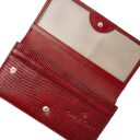 Castelijn & Beerens Dámská kožená peněženka s klopou Donna Continental Wallet RFID 453382 RO červená