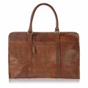 Castelijn & Beerens Elegantní kožená cestovní taška na notebook 599310LB hnědá