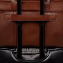 Castelijn & Beerens Elegantní kožená cestovní taška RFID 699320 VIVO koňak