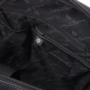 Elegantní kožený batoh Castelijn & Beerens 269576 Bravo tmavě modrý -  otevřený, podšívka