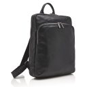 Castelijn & Beerens Elegantní kožený batoh na notebook 609576 černý