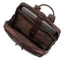 Castelijn & Beerens Elegantní kožený batoh na notebook 609576 hnědý