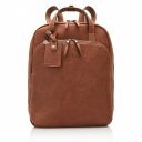 Elegantní kožený batoh na notebook  Castelijn & Beerens 729577 koňak