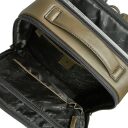 Castelijn & Beerens Elegantní kožený batoh na notebook Victor 409576 DM dark military