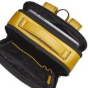 Castelijn & Beerens Elegantní kožený batoh na notebook Victor 409576 GE žlutý vnitřní výbava