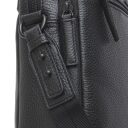 Castelijn & Beerens Kožená taška na notebook 15,6" RFID 269473 Alpha černá