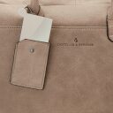 Castelijn & Beerens Kožená taška na notebook a tablet 729478 GS šedá