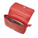 Castelijn & Beerens Dámská kožená RFID kabelka s klopou Babette Nappa Clutch 219810 červená