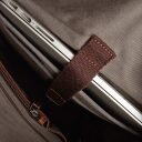Castelijn & Beerens Kožený batoh na notebook 15,6" RFID Rudy 599579 LB světle hnědý