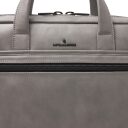 Pánská kožená taška na notebook 15" Castelijn & Beerens 40 9473 GS (šedá) - přední strana, detail