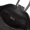 ESTELLE Dámský kožený batoh 0960 černo-šedý