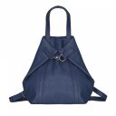ESTELLE Dámský kožený batoh - kabelka 3v1 1409-44 modrá