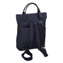 ESTELLE Dámská kožená kabelka / batoh 2v1 2201 tmavě modrý