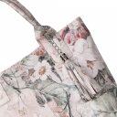 ESTELLE Kožená kabelka s květinovým vzorem 1376-51 růžová