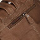 ESTELLE Kožený batoh s kapsami 0352-02 hnědý