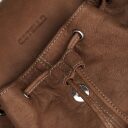 ESTELLE Kožený batoh s kapsami 0352-02 hnědý