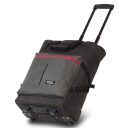 Nákupní taška na kolečkách 33 l PUNTA COOL 10411-0117 černá s antracitovou kapsou - vytažená rukojeť